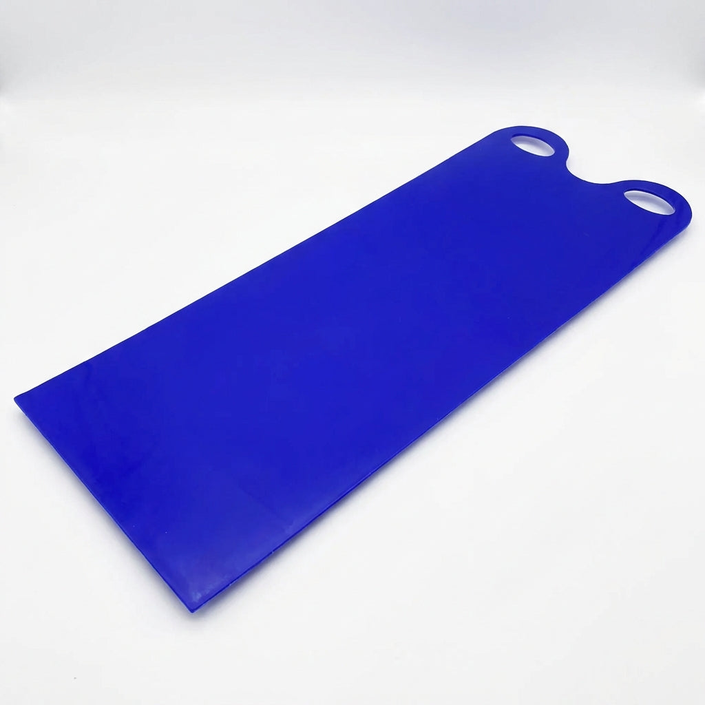 Foldable roll up sled pad with handles for portable sledding