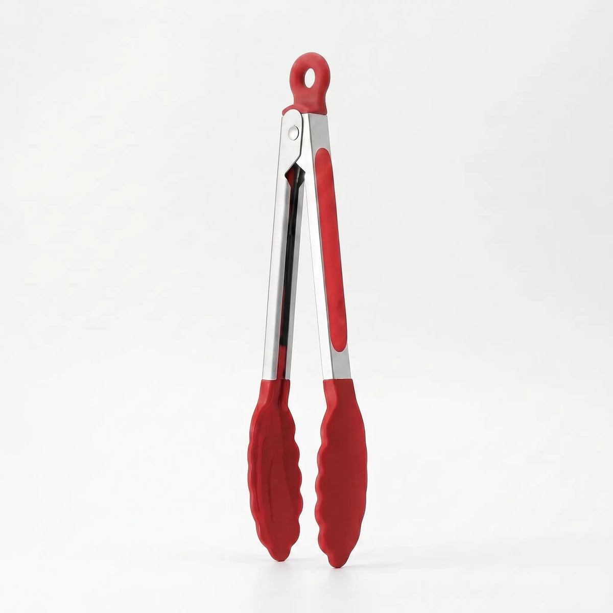 Gripton cooking tongs with soft tips and locking ring, heat resistant