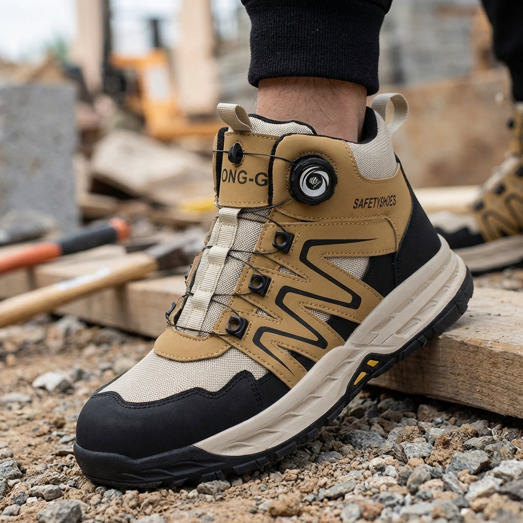 Men's Safety Work Boots Puncture Resistant Toe Protection – Thrives Outdoor