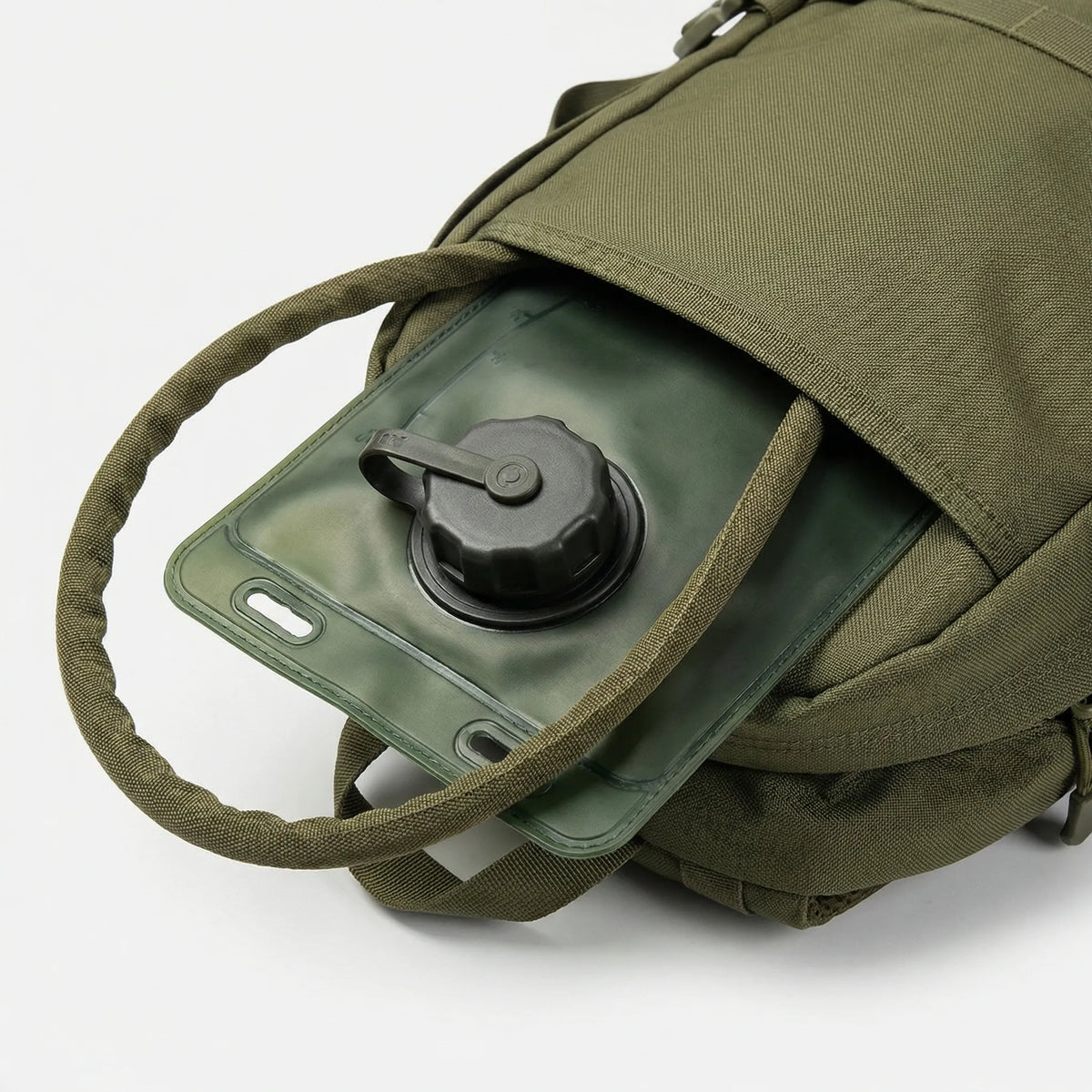 Collapsible hydration reservoir with bite valve and drinking tube
