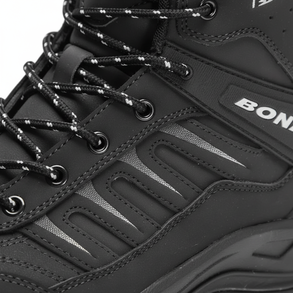 Men's insulated hiking boots with warm plush lining and durable rubber outsole
