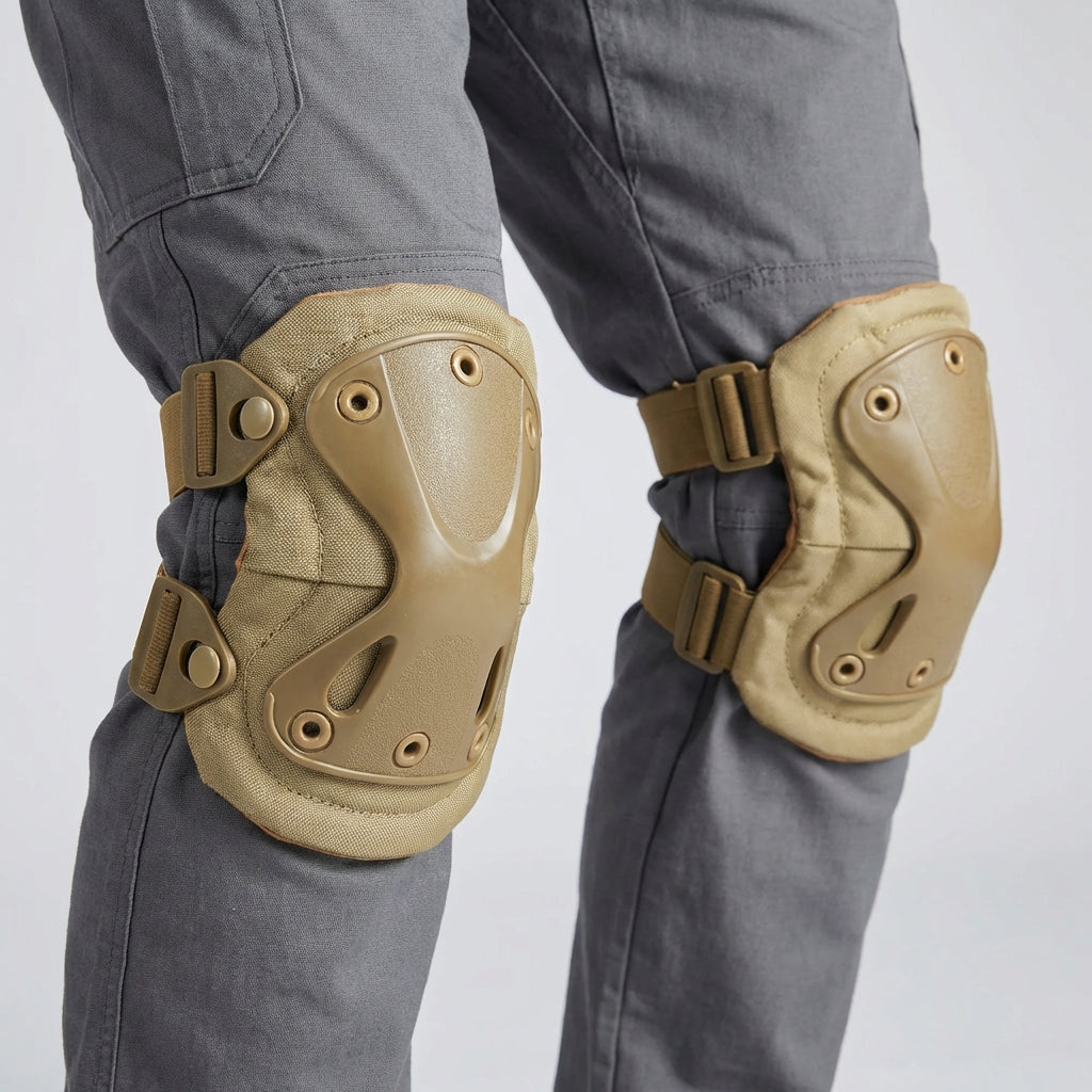Reinforced knee pads for skateboarding and rollerblading