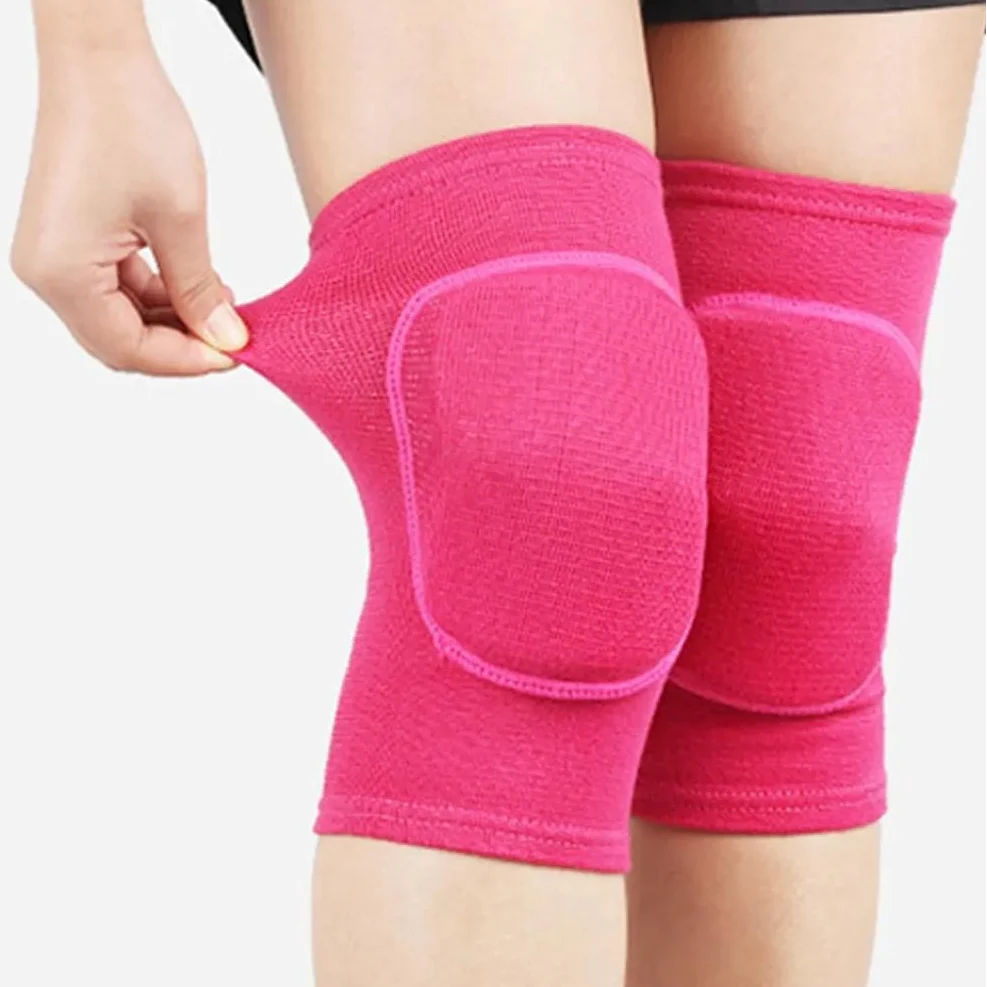 Compression knee sleeves with padding for sports and workouts