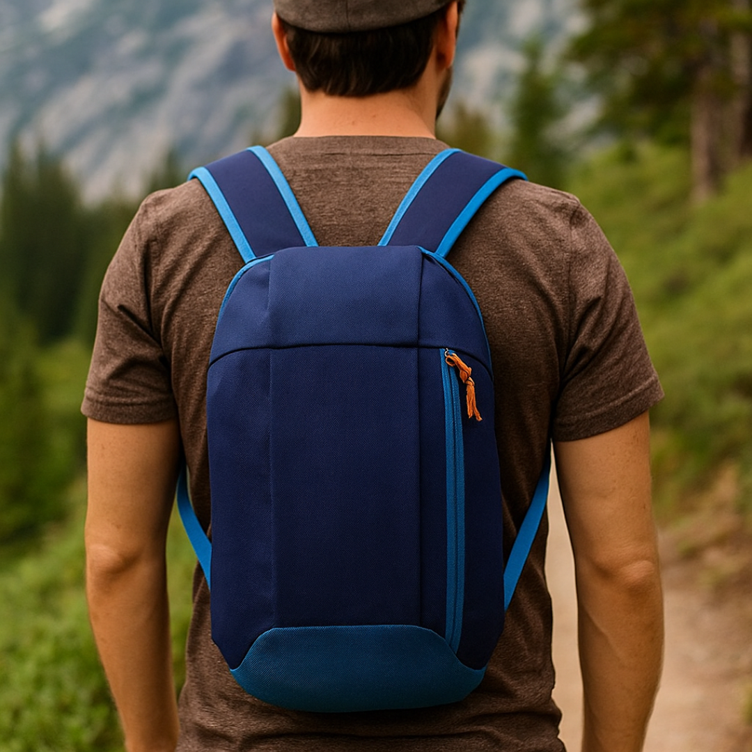 Lightweight day backpack with Oxford fabric and slim ergonomic design