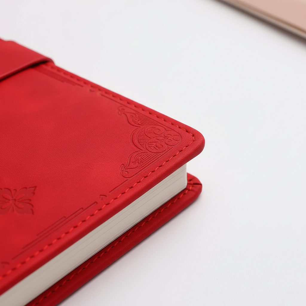 A5 locked journal with retro embossed cover and combination lock