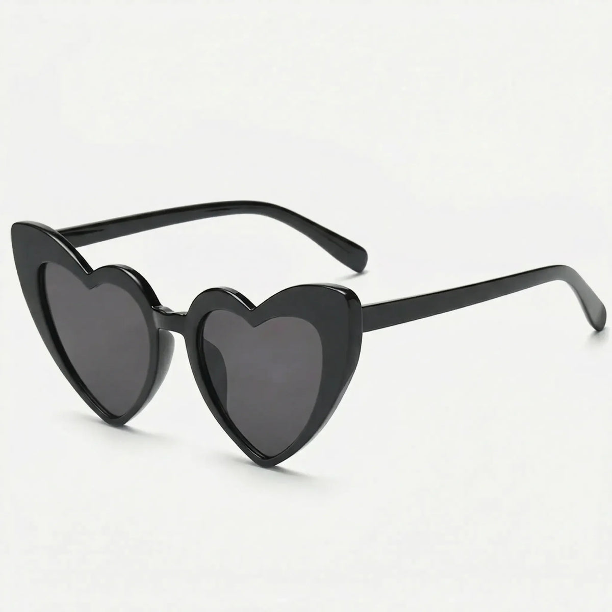 Heart shaped party sunglasses with lightweight polycarbonate frame