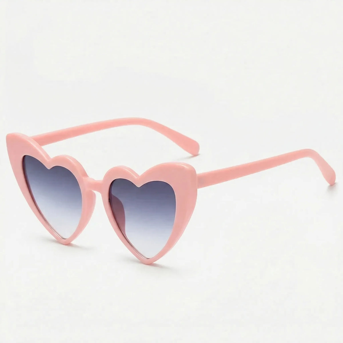 Heart shaped party sunglasses with lightweight polycarbonate frame