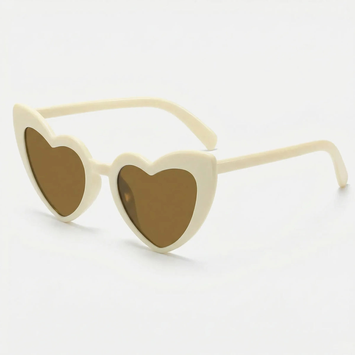 Heart shaped party sunglasses with lightweight polycarbonate frame
