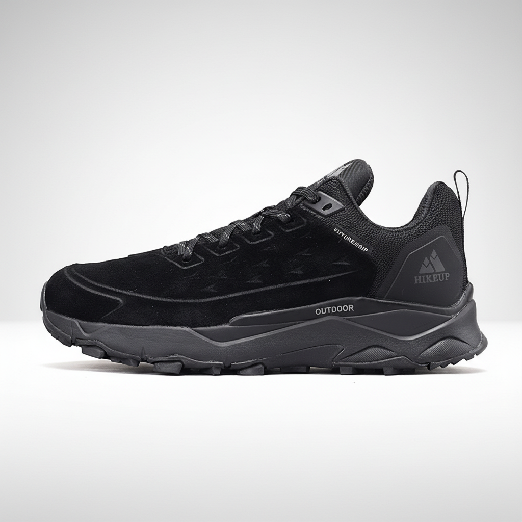 Men's suede hiking shoes with grippy rubber outsole and EVA cushioning