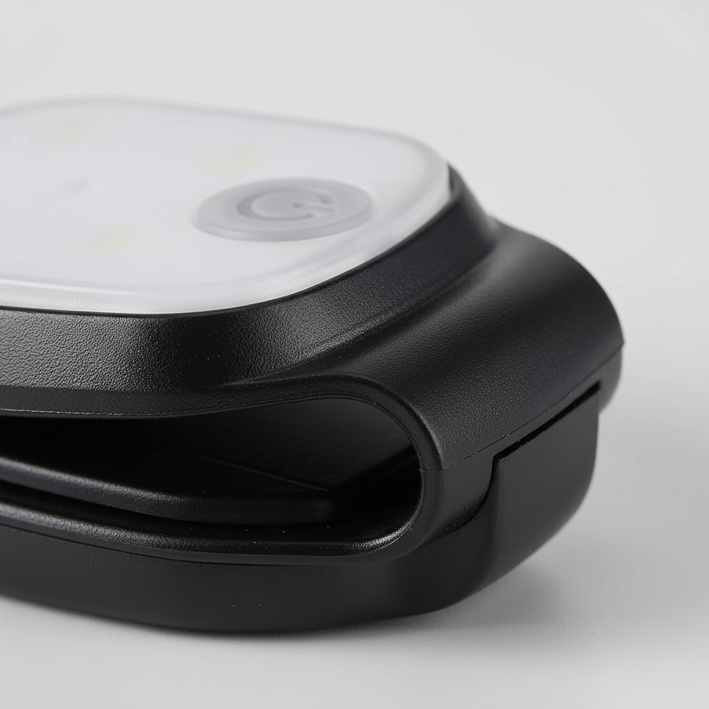 Rechargeable LED clip light with four brightness modes for running safety