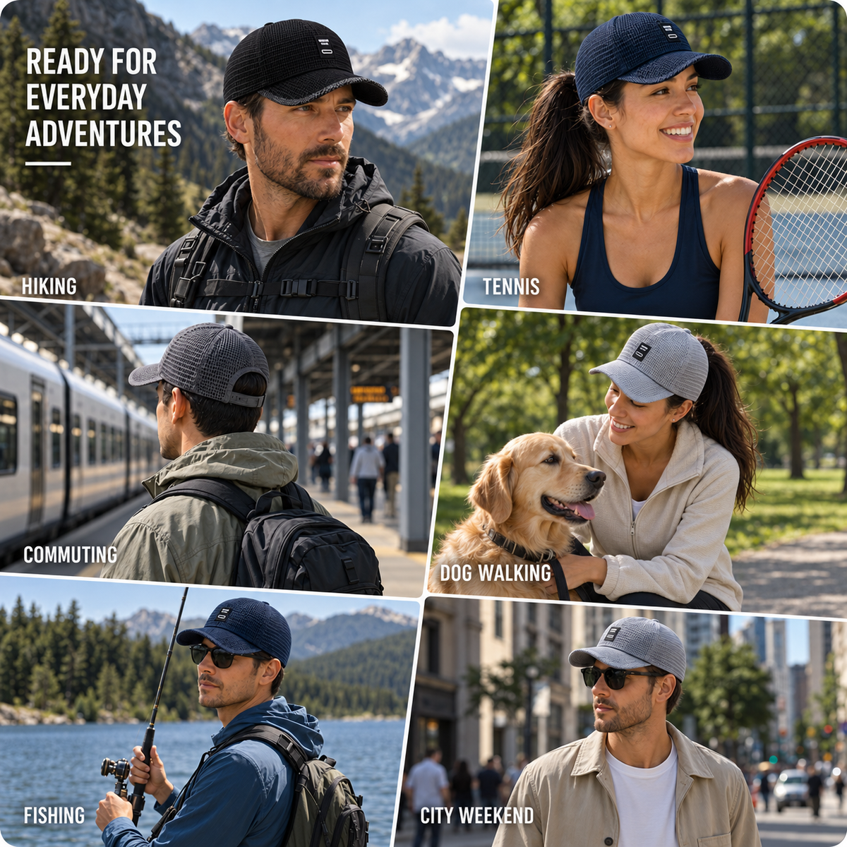 Thrives Outdoor | Meshwick Breathable Mesh Snapback Baseball Cap