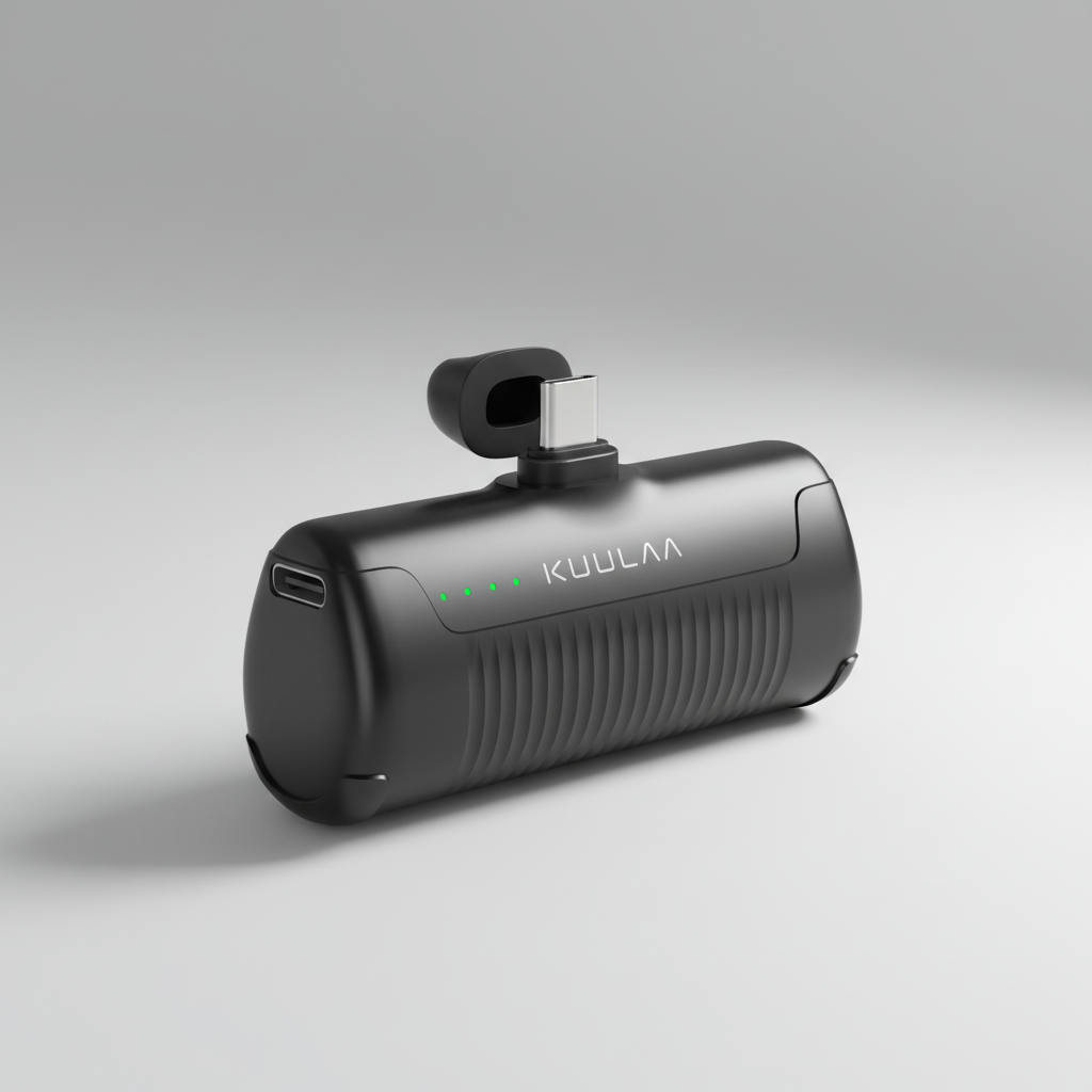Compact power bank 4500mAh integrated connector USB Type-C