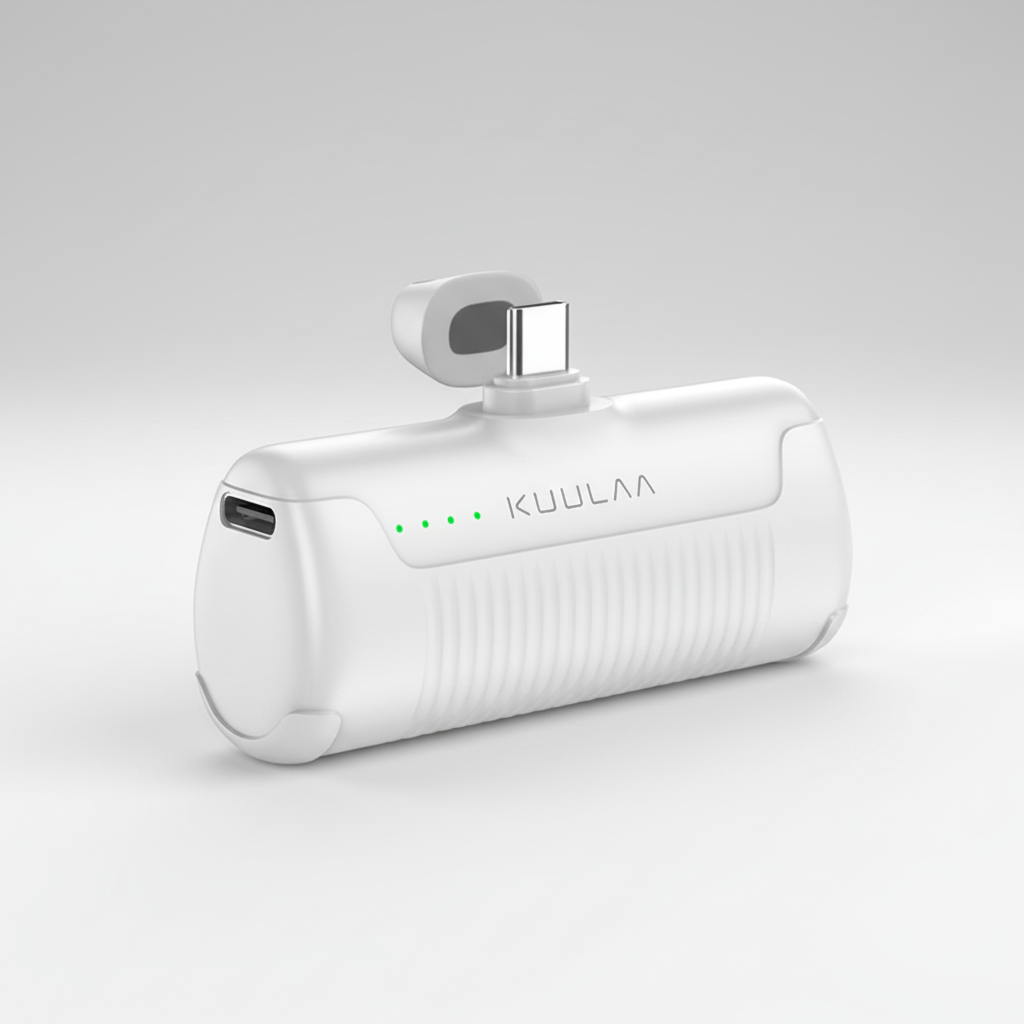 Compact power bank 4500mAh integrated connector USB Type-C