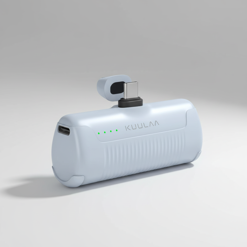 Compact power bank 4500mAh integrated connector USB Type-C