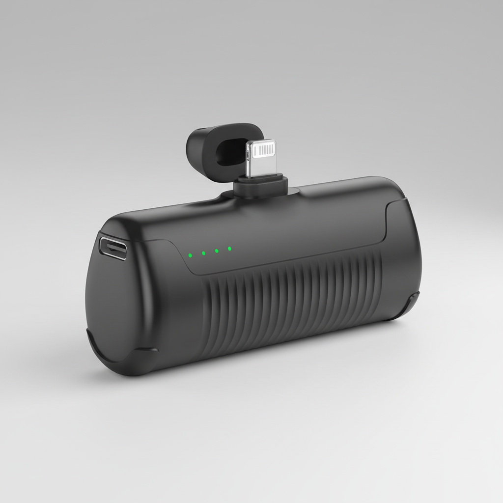 Compact power bank 4500mAh integrated connector USB Type-C