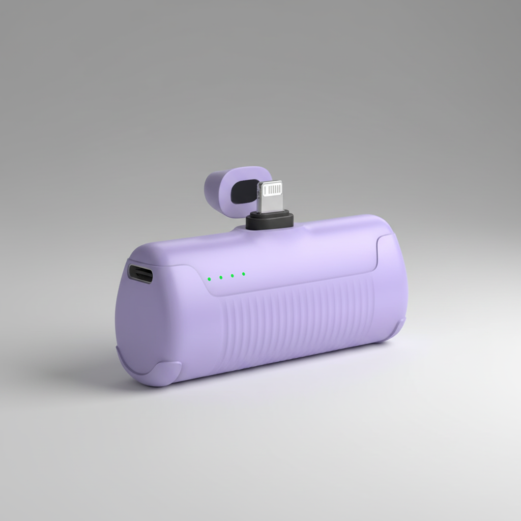 Compact power bank 4500mAh integrated connector USB Type-C