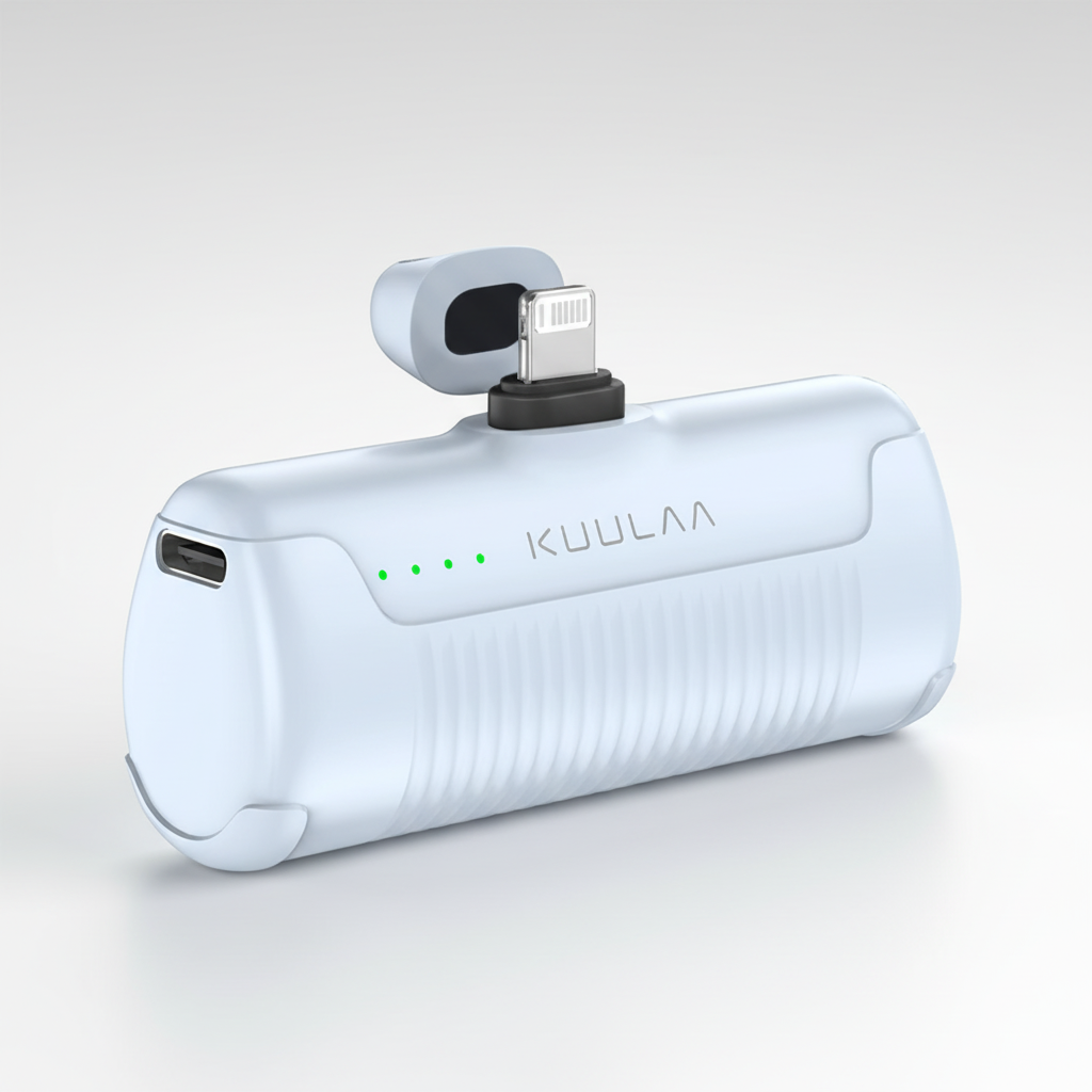 Compact power bank 4500mAh integrated connector USB Type-C