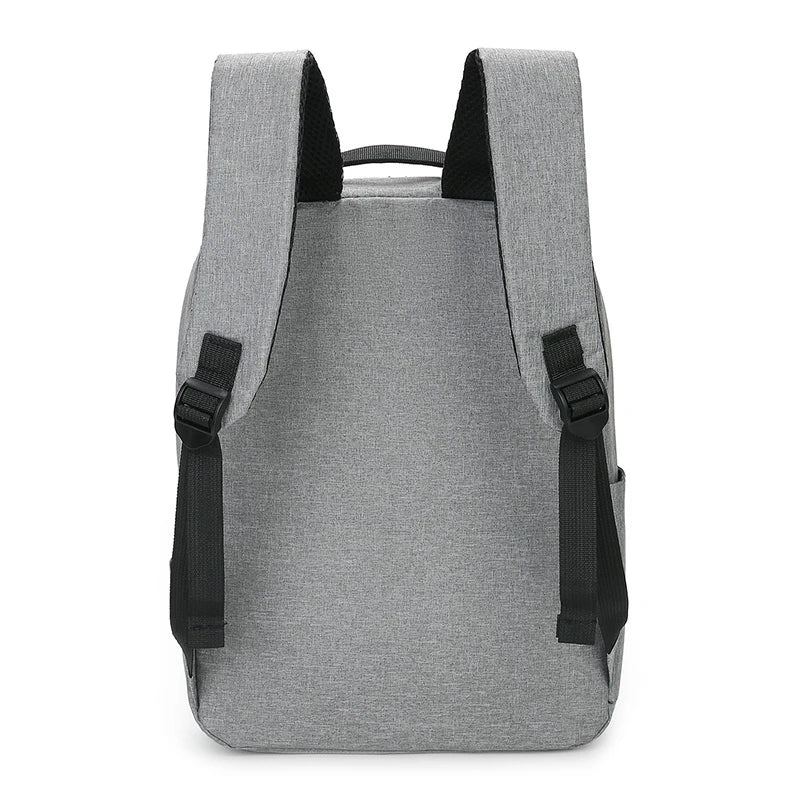 Multi-compartment laptop backpack with padded protection and USB charging port