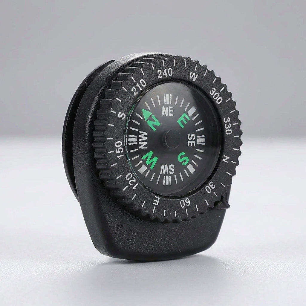 Mini compass clip-on portable detachable with degree markings