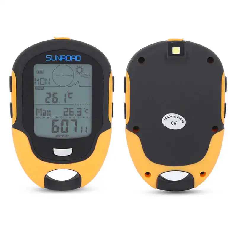 Portable handheld GPS tracker with altimeter and compass