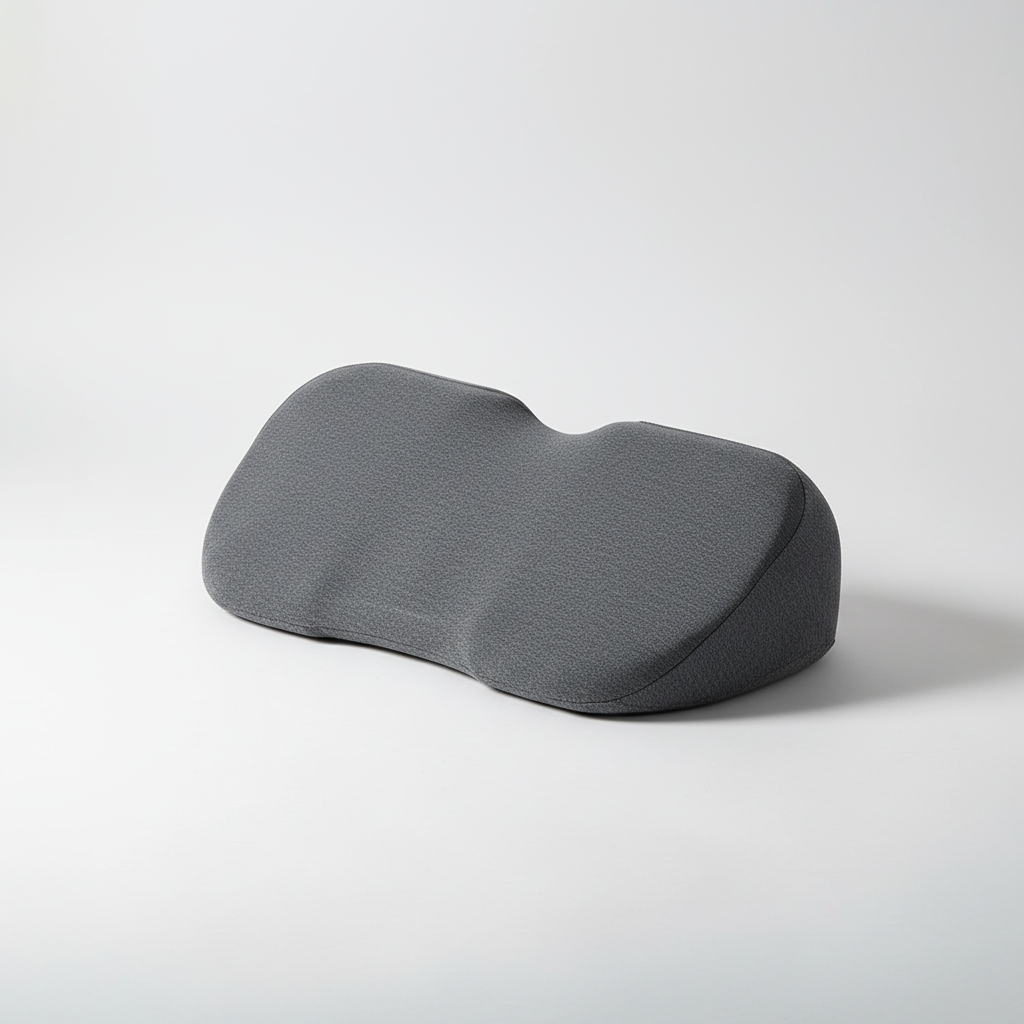 Memory foam cervical contour pillow with neck support for side sleepers