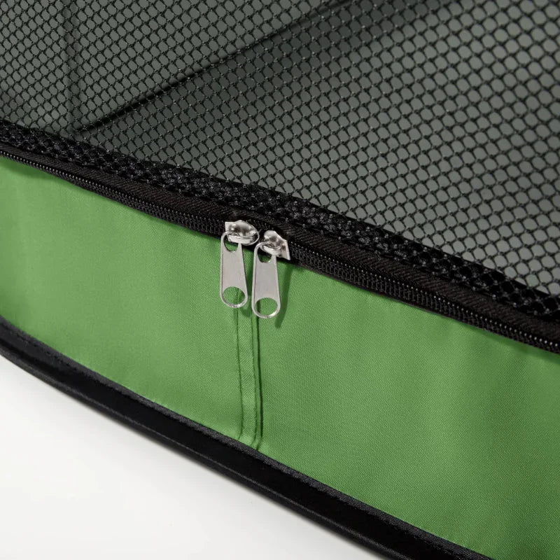 Pop-up pet kennel with mesh panels for large dogs and cats