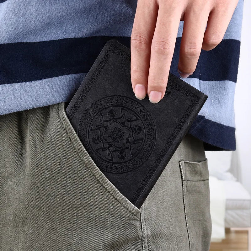 A6 pocket notebook with embossed vintage cover design