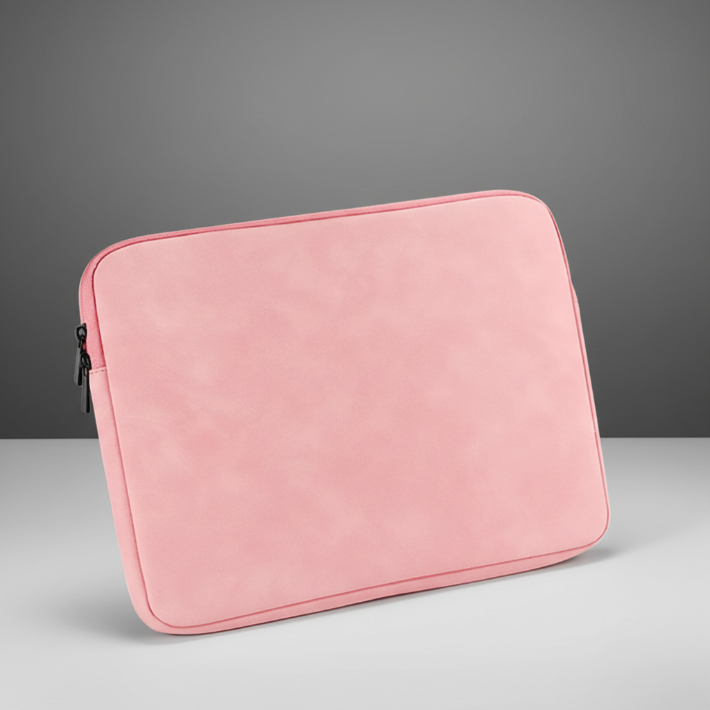 Slim laptop sleeve with water-repellent padding and full-length zip