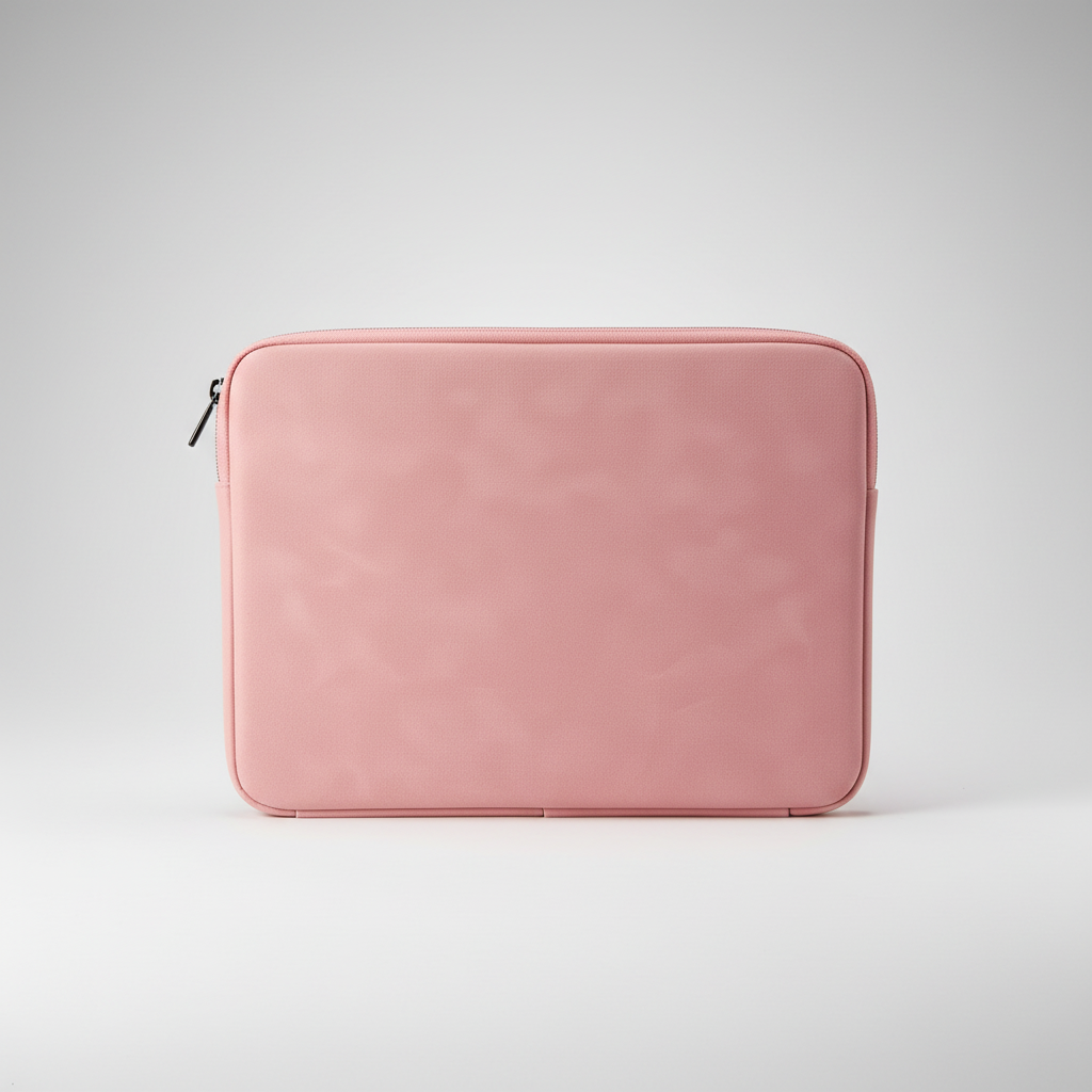 Slim laptop sleeve with water-repellent padding and full-length zip