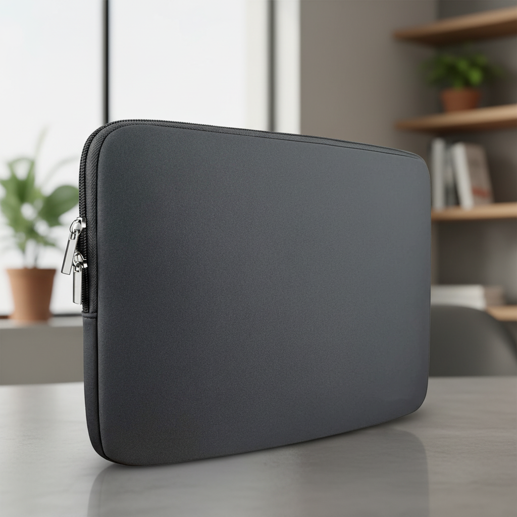 Padded laptop sleeve with soft lining protection