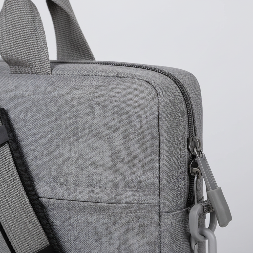 Padded water-resistant laptop sleeve with trolley handle slot