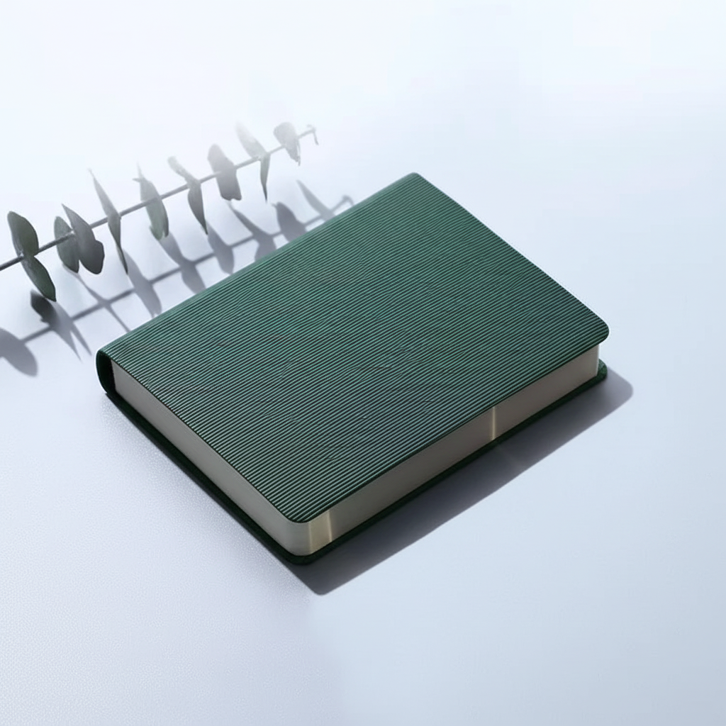 Compact A6 thread bound notebook with 360 pages and mixed lined and blank pages