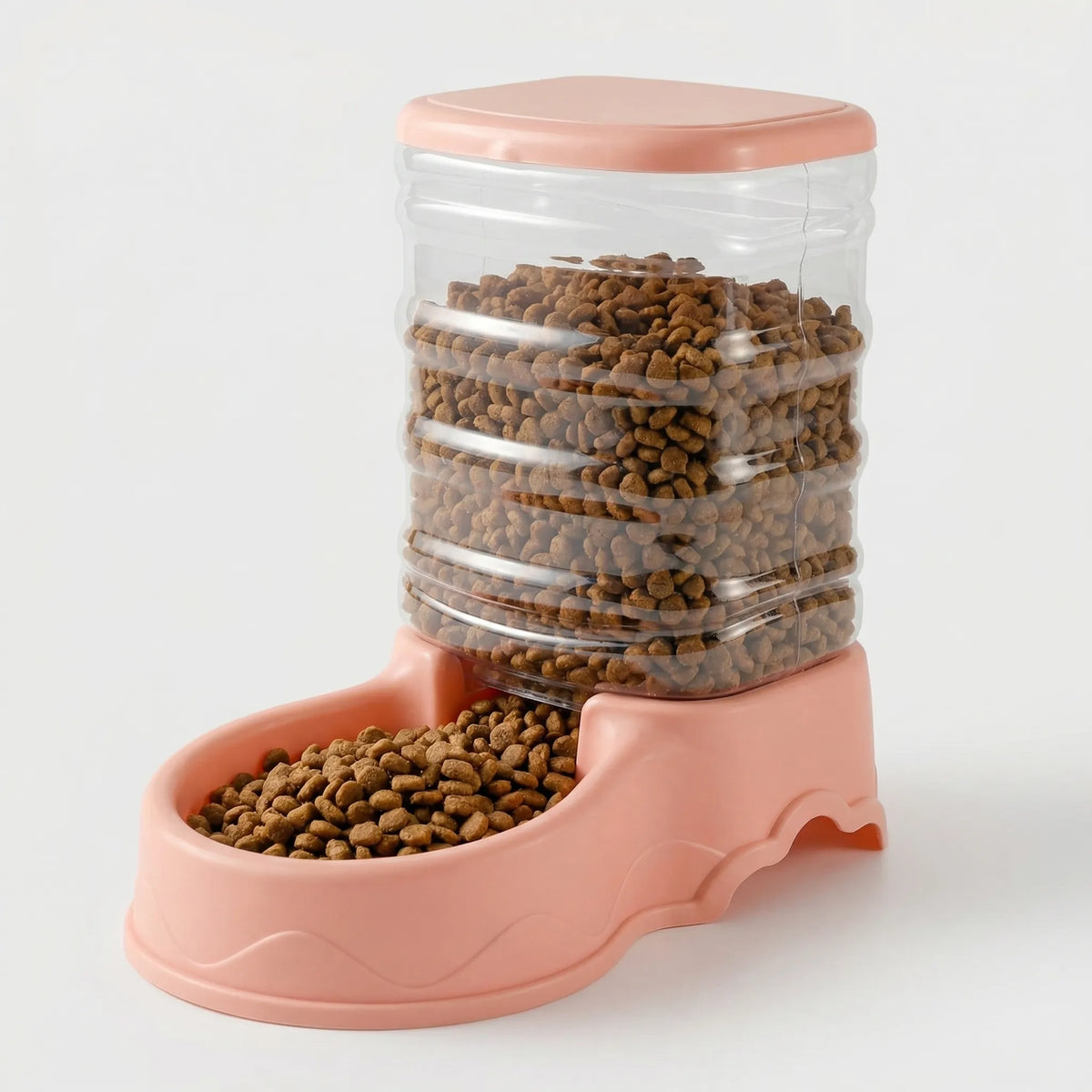 Automatic gravity pet feeder for cats and dogs with 3.8 litre reservoir