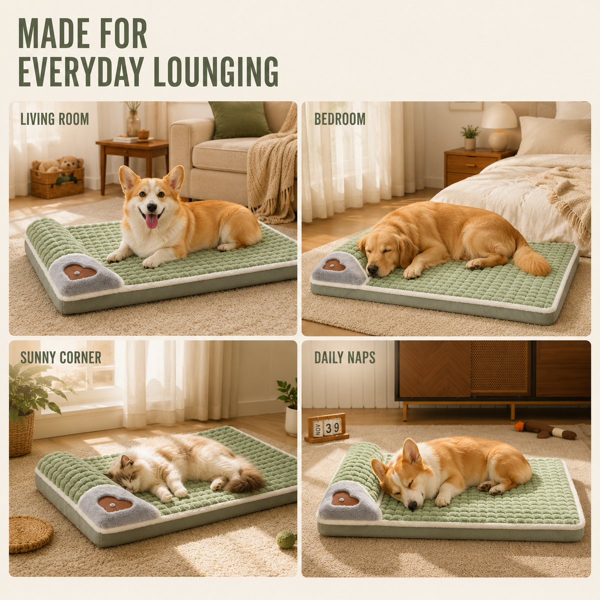 Thrives Outdoor | Pawselle Orthopedic Memory Foam Pet Bed
