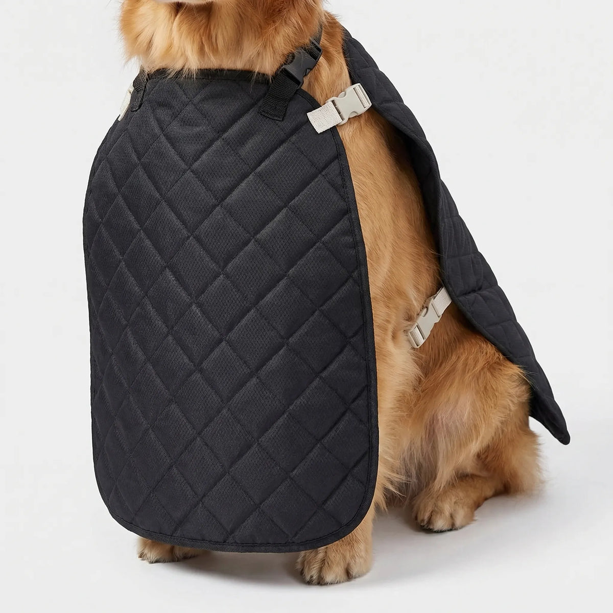 Waterproof dog car seat cover for rear seat with armrest opening