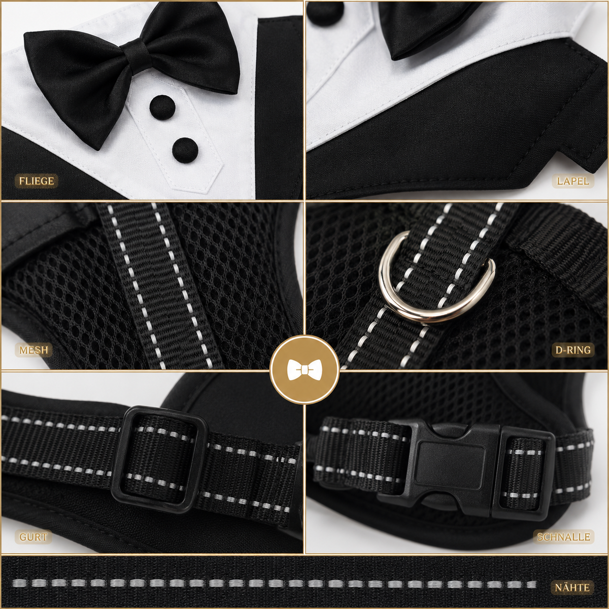 Thrives Outdoor | Pawxedo Adjustable Bow Tie Vest Harness