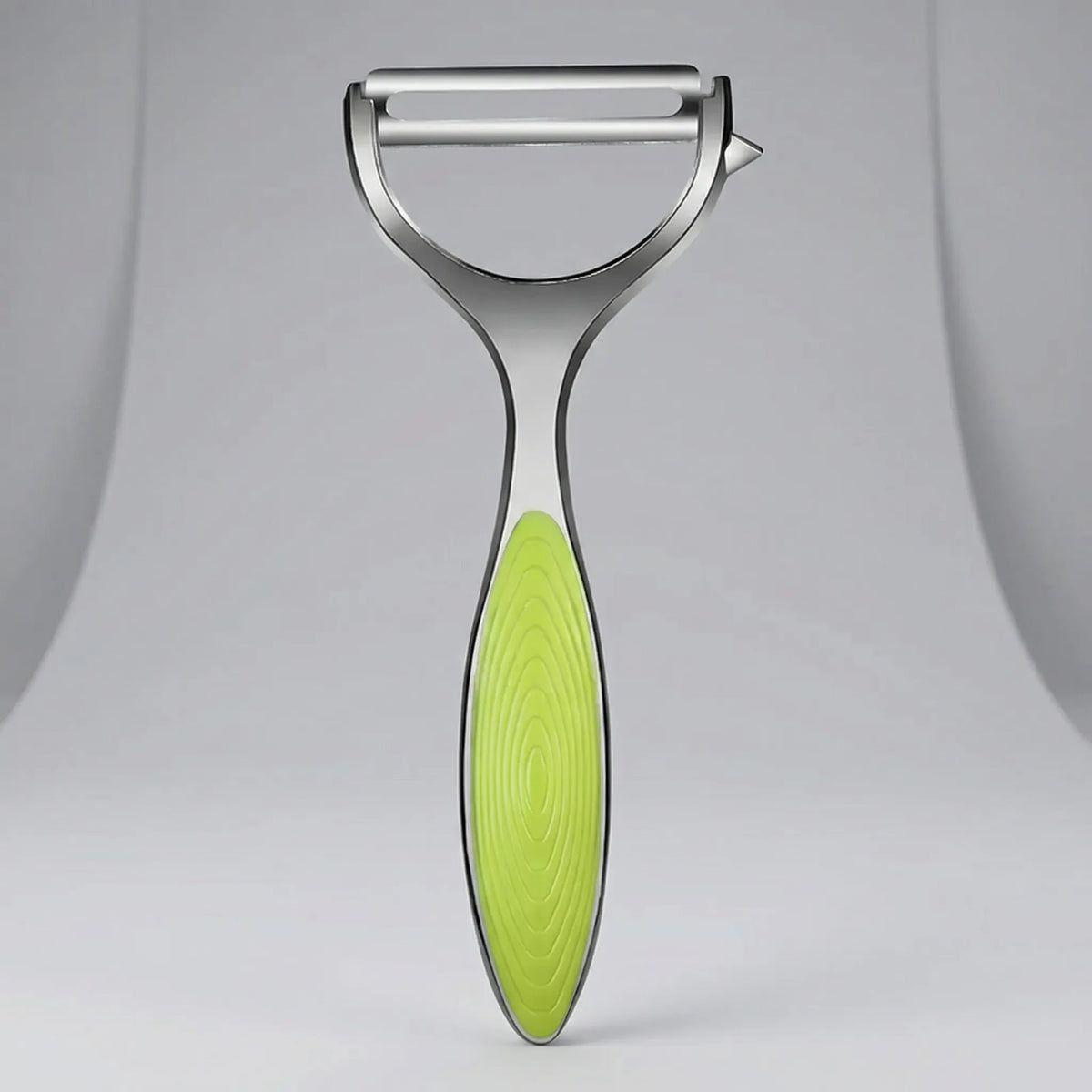 Y-shaped vegetable peeler with dual blade and ergonomic handle
