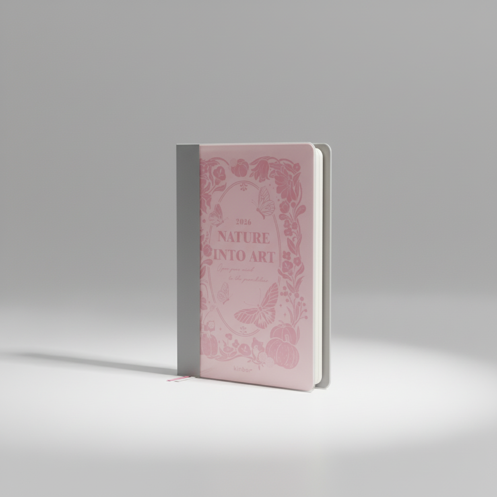 Full year planner notebook with daily weekly and yearly layouts A5 A6