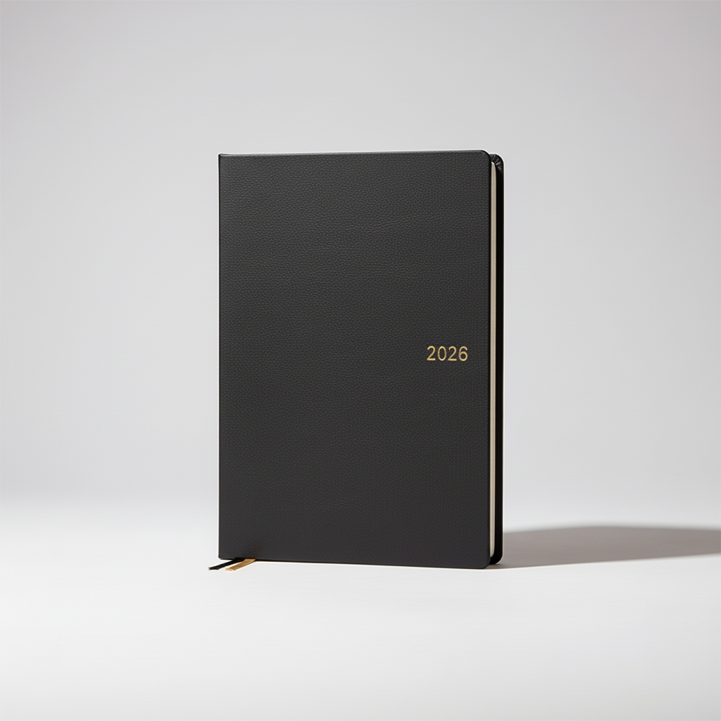Full year planner notebook with daily weekly and yearly layouts A5 A6