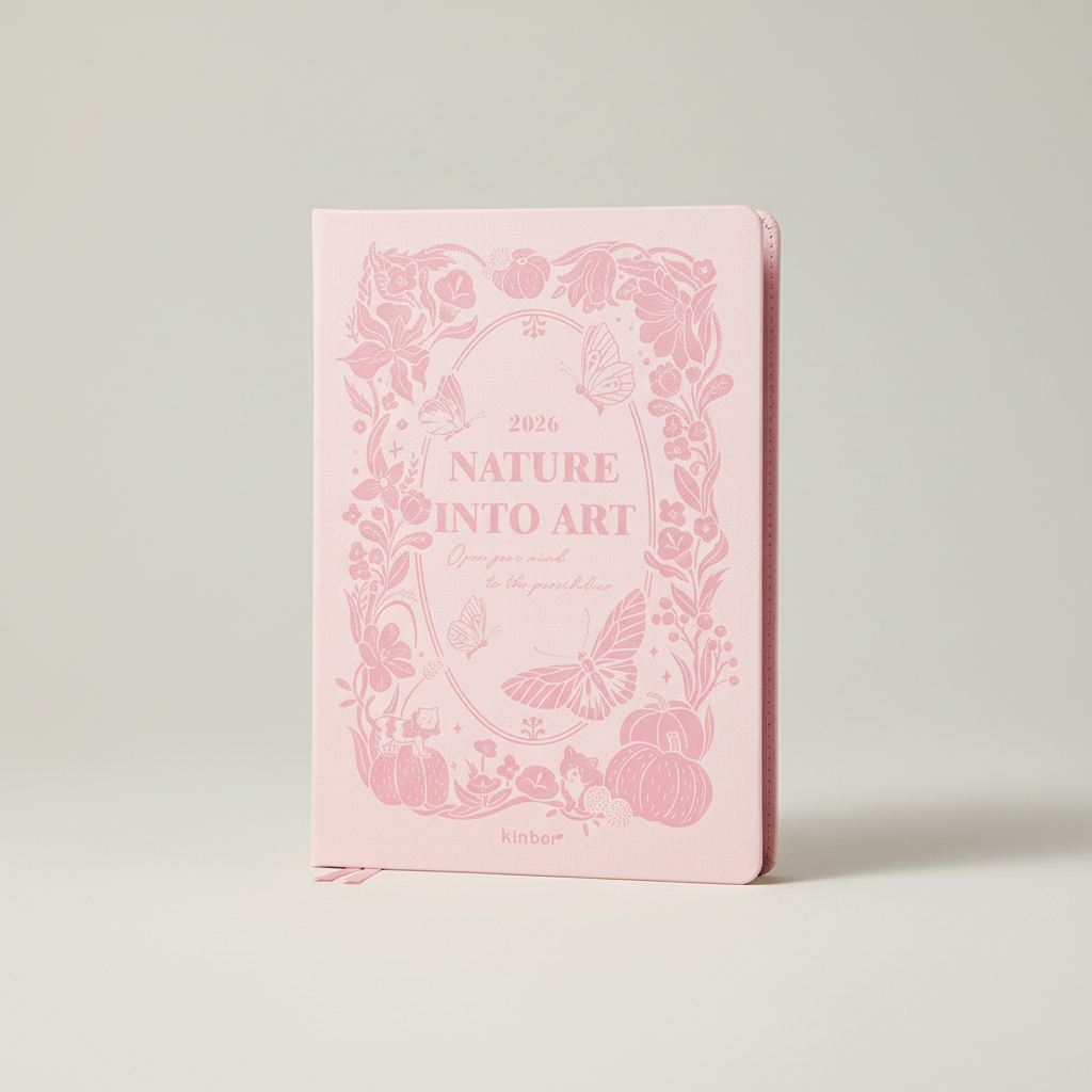 Full year planner notebook with daily weekly and yearly layouts A5 A6