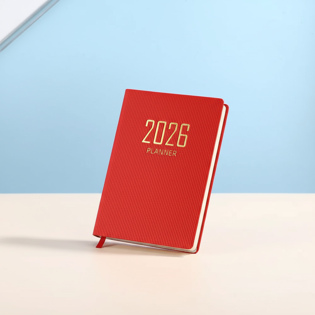 Compact pocket weekly planner with dated pages and mini calendars
