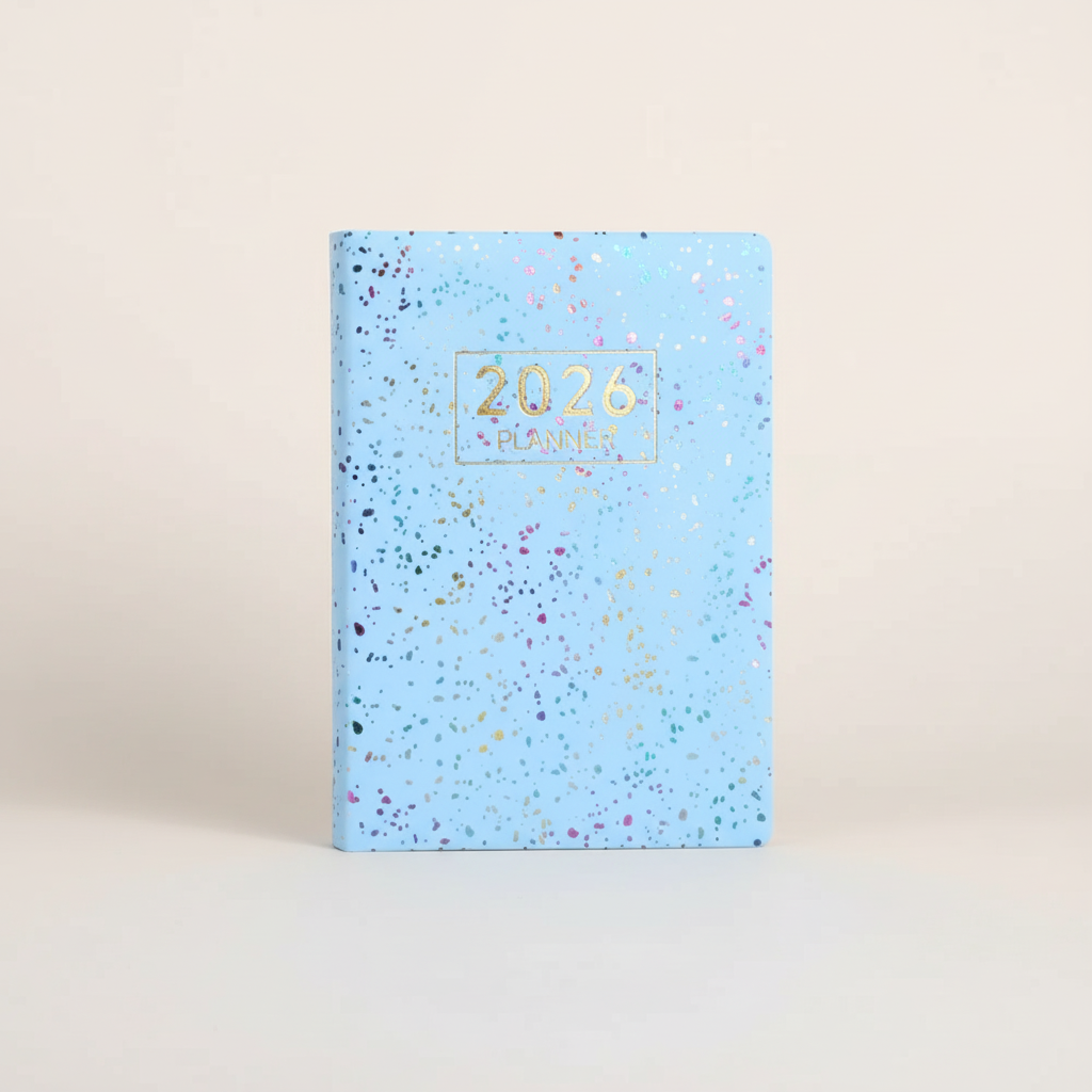 Compact pocket weekly planner with dated pages and mini calendars
