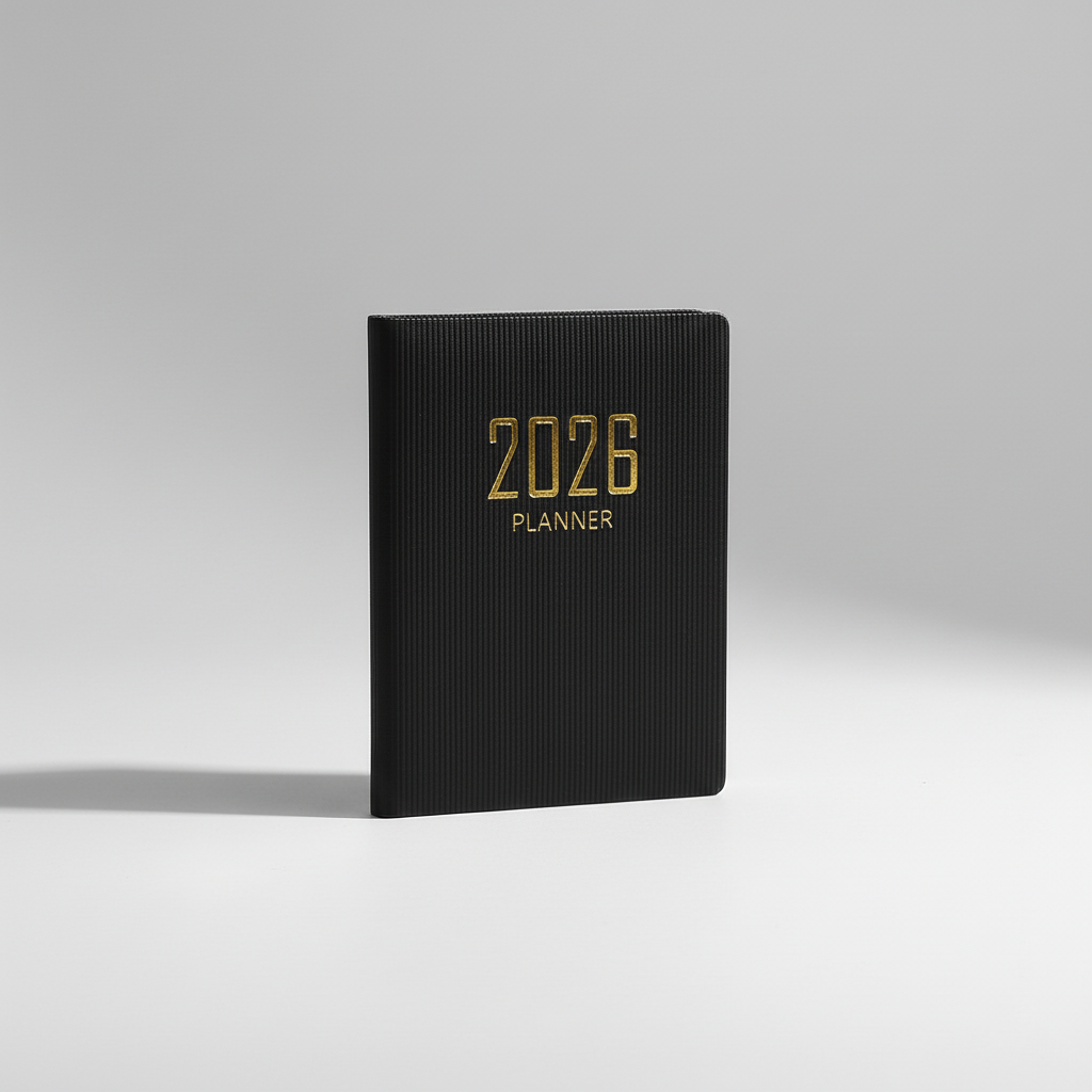 Compact pocket weekly planner with dated pages and mini calendars