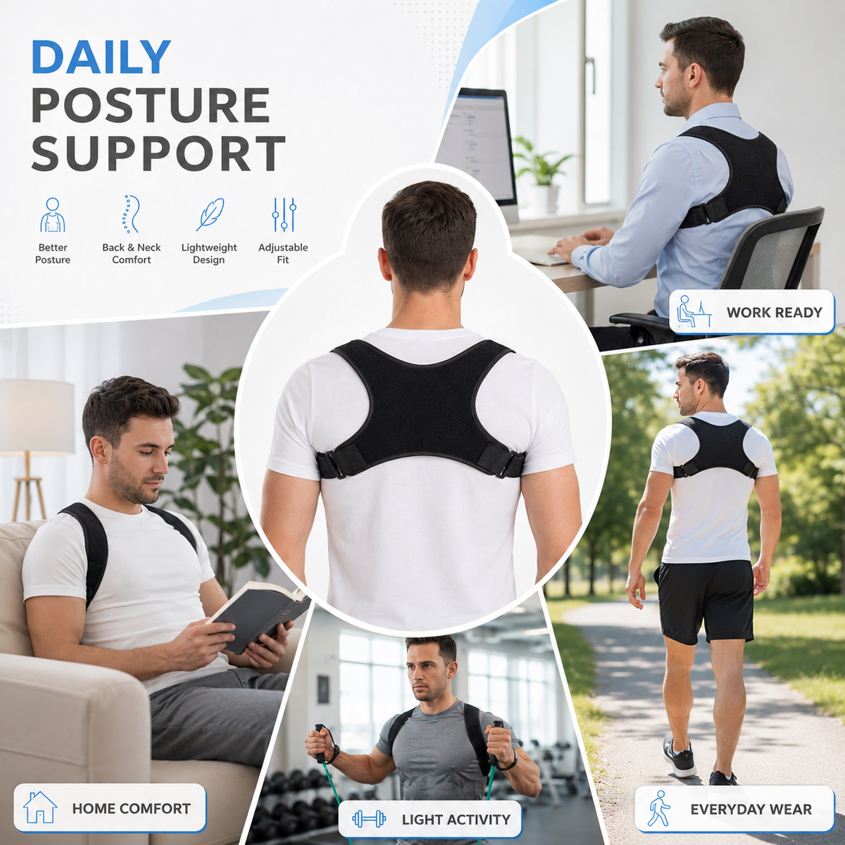 Thrives Outdoor | PostuSure Adjustable Shoulder Posture Brace