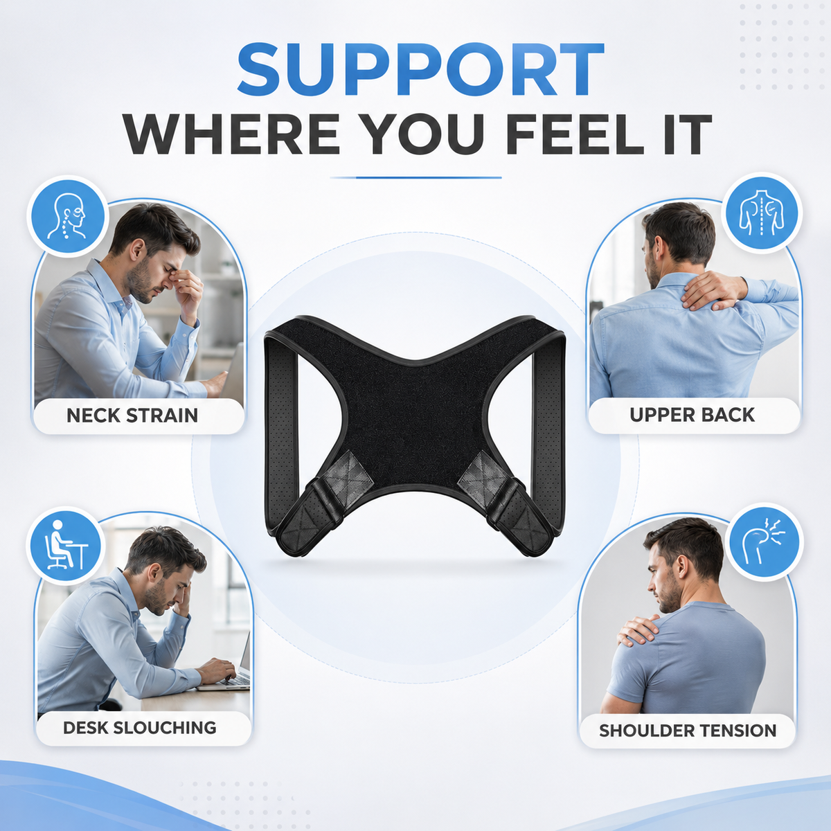 Thrives Outdoor | PostuSure Adjustable Shoulder Posture Brace