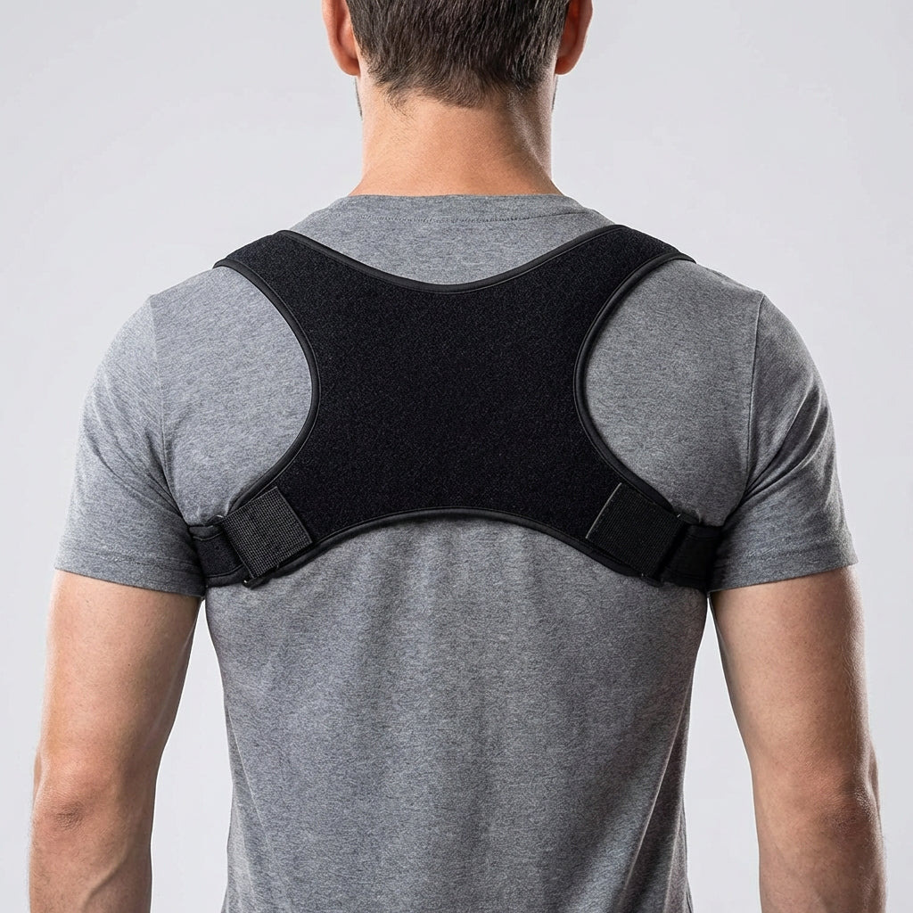 Adjustable posture corrector back brace for shoulders