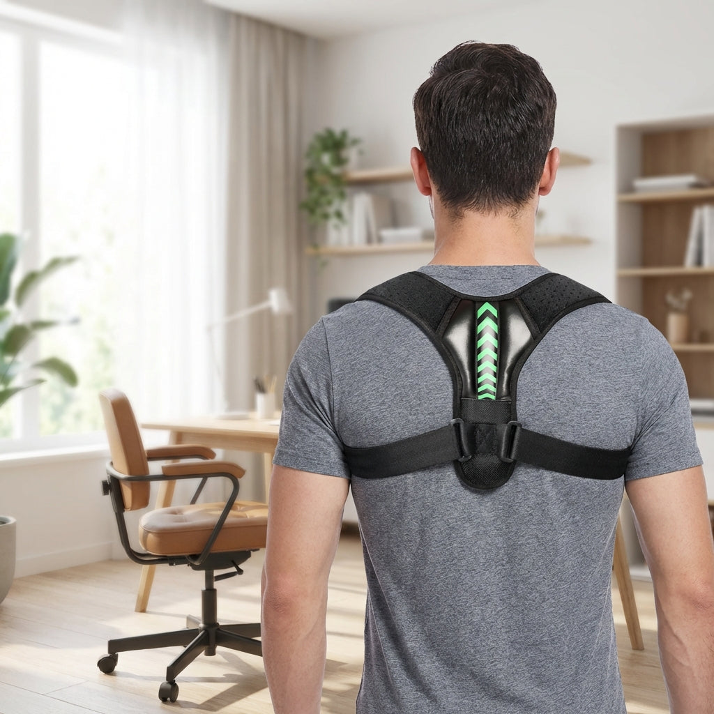 Adjustable posture corrector brace for back and shoulder support