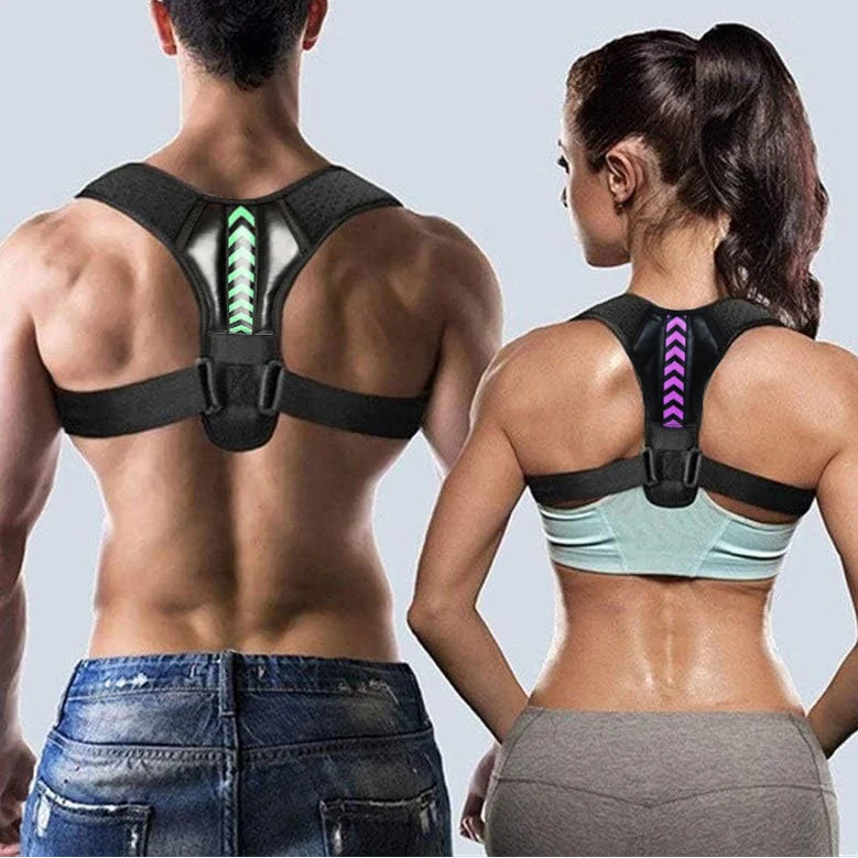 Adjustable posture corrector brace for back and shoulder support