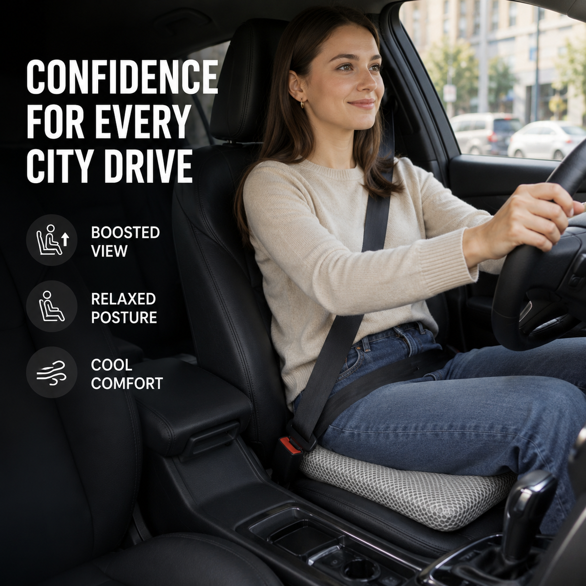 Thrives Outdoor | RideLift Breathable Honeycomb Seat Cushion