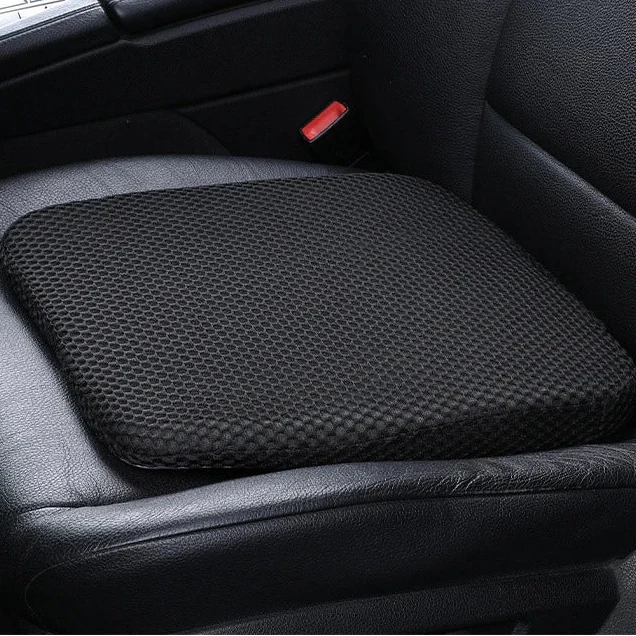 Car seat cushion with honeycomb structure and pressure relief support